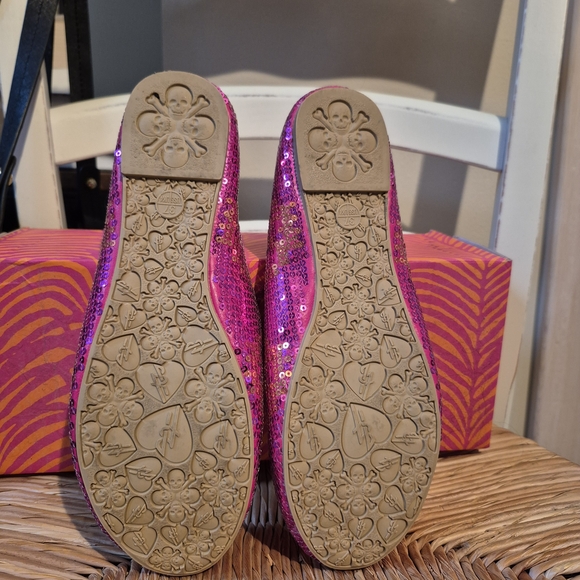 Iron Fist Fuchsia Sequin Flats - Picture 3 of 8